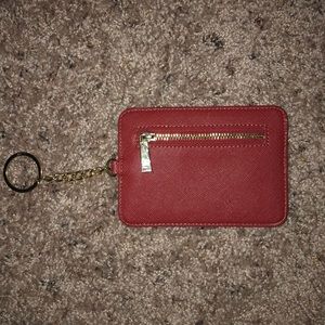 BP. Faux Leather Card Case Red